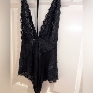 Forever21 Black Lace Body Suit